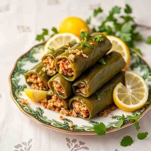 Sărmăluțe - Stuffed Vine Leaves with Rice & Meat Recipe